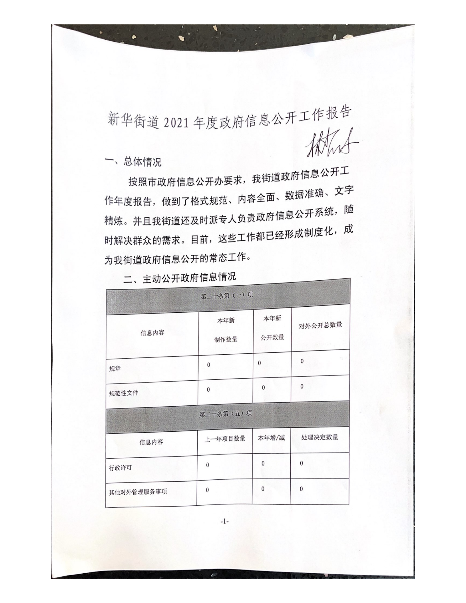 新华街道2021 年度政府信息公开工作报告_00.png
